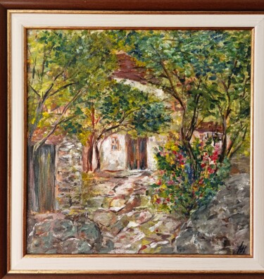 Painting titled "Възрожденска къща" by Anna Mytavska (Cabrerra), Original Artwork, Oil
