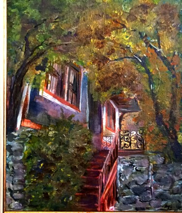 Картина под названием "Есенно утро" - Anna Mytavska (Cabrerra), Подлинное произведение искусства, Масло