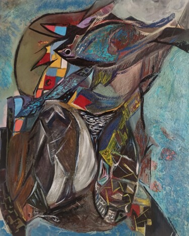 Картина под названием "Цикъл на движението" - Anna Mytavska (Cabrerra), Подлинное произведение искусства, Масло