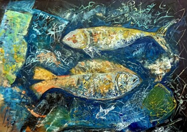 Peinture intitulée "В дълбоки води" par Anna Mytavska (Cabrerra), Œuvre d'art originale, Huile