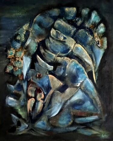 Pintura titulada "Жар птица" por Anna Mytavska (Cabrerra), Obra de arte original, Oleo