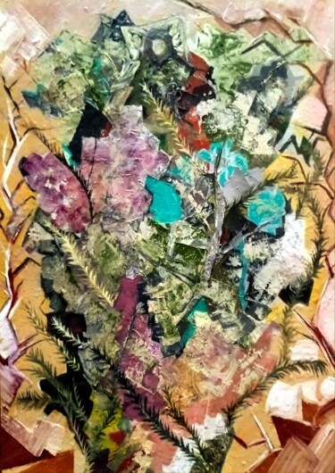 Картина под названием "Симфония на цветове…" - Anna Mytavska (Cabrerra), Подлинное произведение искусства, Масло