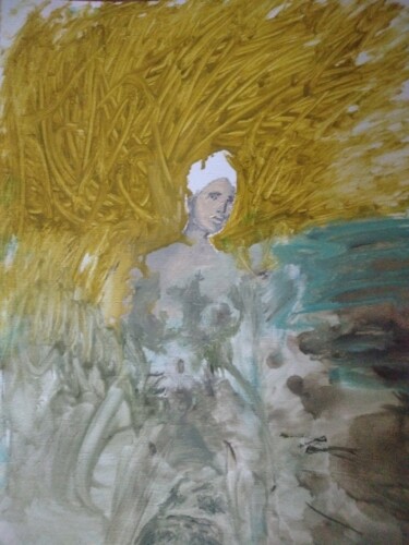 Painting titled "AG" by Anna Nikitina, Original Artwork, Oil