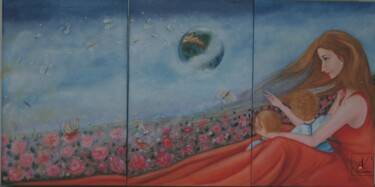 Pittura intitolato ""In-canto"" da Anna Nuzzo, Opera d'arte originale, Olio