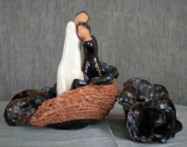 Rzeźba zatytułowany „YOU & ME” autorstwa Anna Nuzzo, Oryginalna praca, Ceramika