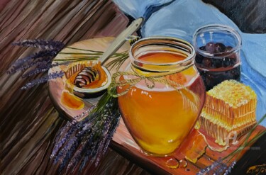 Pintura titulada "SWEET LIFE" por Anna Pavlovich-Naneva, Obra de arte original, Oleo Montado en Bastidor de camilla de madera