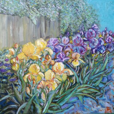 Painting titled "Irise" by Anna Petrenko, Original Artwork, Oil