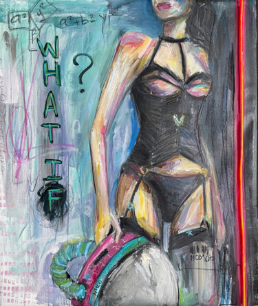Malerei mit dem Titel "What if?" von Anna Polani, Original-Kunstwerk, Öl
