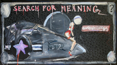 Pintura titulada "Search for meaning…" por Anna Polani, Obra de arte original, Oleo