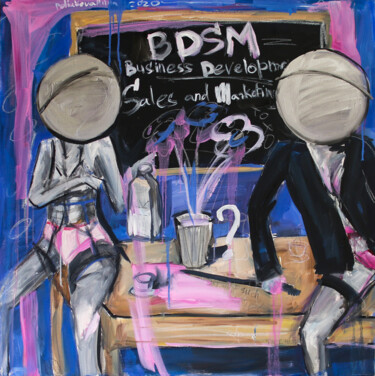 Peinture intitulée "BDSM - Business Dev…" par Anna Polani, Œuvre d'art originale, Huile