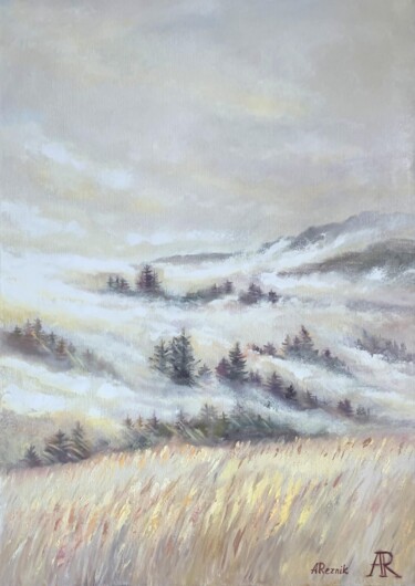 Painting titled "HERITAGE OF THE MIST" by Anna Reznik, Original Artwork, Oil