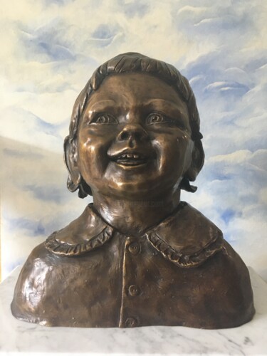 Skulptur mit dem Titel "Babylove" von Anna-Rita Torelli, Original-Kunstwerk, Bronze