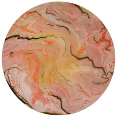 Painting titled "Unknown planet" by Anna Safonova, Original Artwork, Acrylic Mounted on Wood Stretcher frame