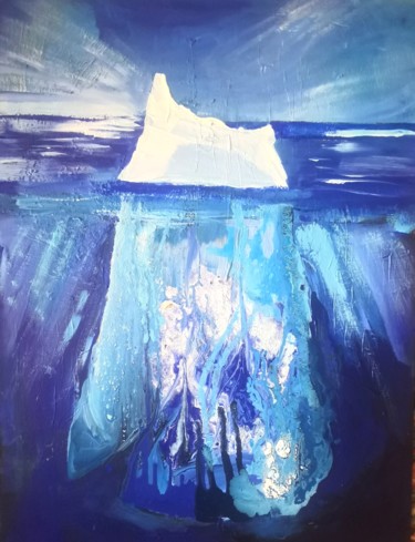 Malarstwo zatytułowany „Iceberg” autorstwa Anna Samoilova Ahhara_art, Oryginalna praca, Akryl