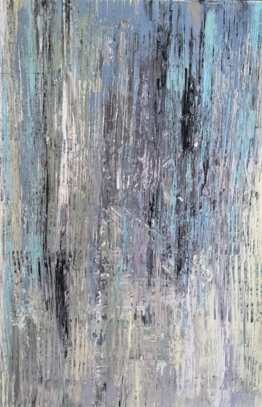Painting titled ""Frost" Abstract Ac…" by Anna Schönfeld, Original Artwork, Acrylic