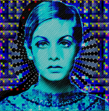 Digitale Kunst mit dem Titel "Pop art 24" von Anna Serebrenoya, Original-Kunstwerk, 2D digitale Arbeit