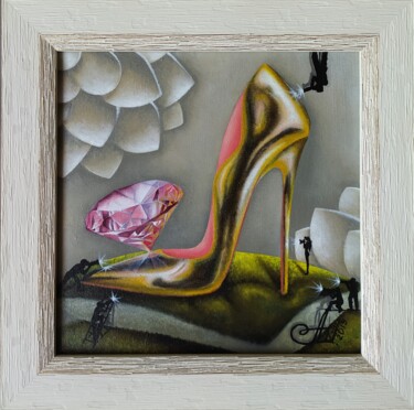 Painting titled "Women`s desire" by Anna Shabalova, Original Artwork, Oil Mounted on Wood Stretcher frame