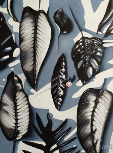 Malarstwo zatytułowany „Gondolier” autorstwa Anna Shabalova, Oryginalna praca, Olej Zamontowany na Drewniana rama noszy