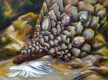 Painting titled "Delicacy ..... Or w…" by Anna Shabalova, Original Artwork, Oil Mounted on Wood Stretcher frame