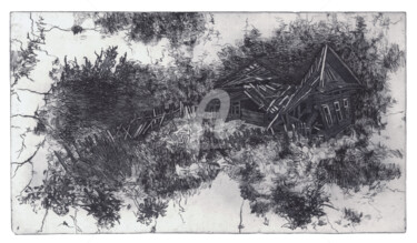 Estampas & grabados titulada "Mille fleurs" por Anna Shibanova, Obra de arte original, Aguafuerte
