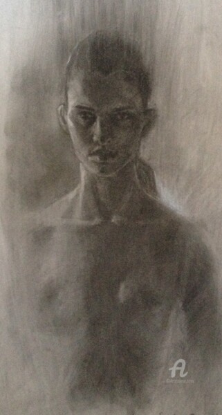 Drawing titled "Apparition" by Anna Shpotina Peccoud, Original Artwork