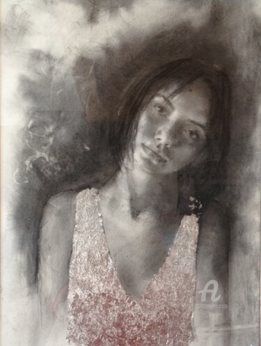 图画 标题为“Balade” 由Anna Shpotina Peccoud, 原创艺术品, 木炭