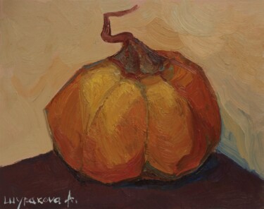Pittura intitolato "Pumpkin" da Anna Shurakova, Opera d'arte originale, Olio