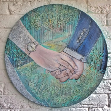 Together on the road of life Картина под названием "Together on the roa…" - Anna Shuvaeva, Подлинное произведение искусства, Акрил Установлен на Подрамник