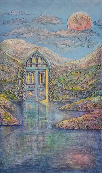Pittura intitolato "Where dreams live" da Anna Shuvaeva, Opera d'arte originale, Acrilico Montato su Telaio per barella in l…