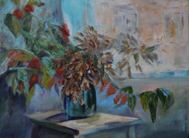 Malerei mit dem Titel "Сентябрь." von Anna Shwed, Original-Kunstwerk, Öl