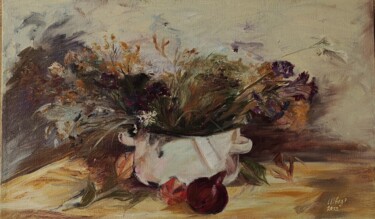 Картина под названием "Травы" - Anna Shwed, Подлинное произведение искусства, Масло
