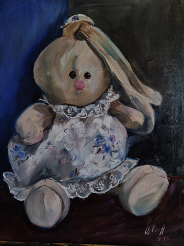 Pintura titulada "Зайчика." por Anna Shwed, Obra de arte original, Oleo