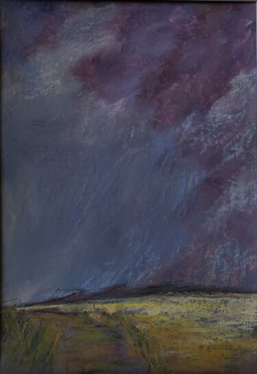 Картина под названием "В дождь" - Anna Shwed, Подлинное произведение искусства, Пастель
