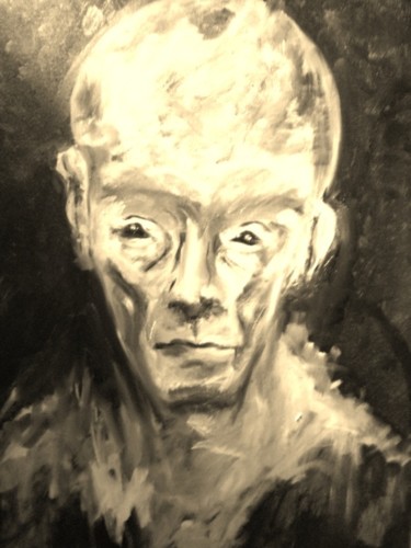 Peinture intitulée "L'homme sans illusi…" par Anna Sibert, Œuvre d'art originale, Huile