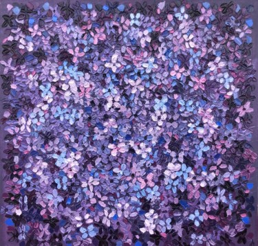 Картина под названием "Lilac" - Анна Соколан, Подлинное произведение искусства, Масло