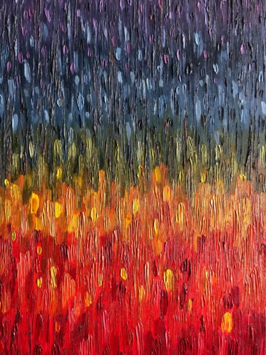 Peinture intitulée "Chakras" par Анна Соколан, Œuvre d'art originale, Huile