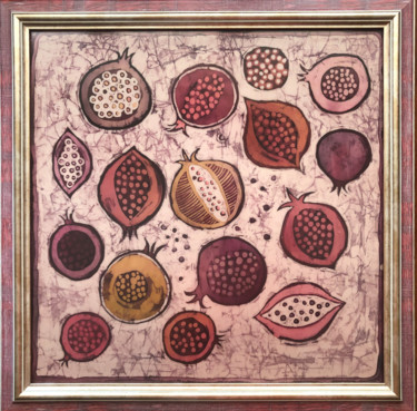 Malerei mit dem Titel "Granate" von Anna Sokolan, Original-Kunstwerk, Acryl