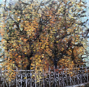 Ζωγραφική με τίτλο "Autumn atmosphere" από Анна Соколан, Αυθεντικά έργα τέχνης, Λάδι
