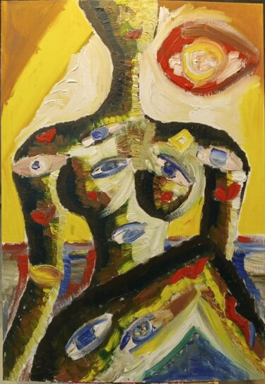 Malerei mit dem Titel "Глаза" von Anna Ta, Original-Kunstwerk, Öl