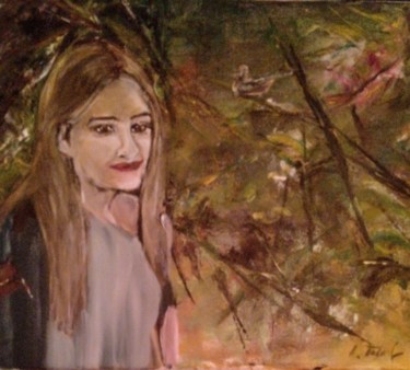 Painting titled "isia" by Anna Teluk-Lenkiewicz, Original Artwork, Acrylic