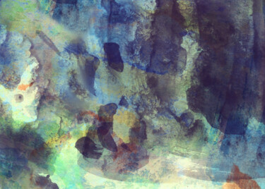 Digital Arts με τίτλο "Deep nordic sea by…" από Anna Vaasi, Αυθεντικά έργα τέχνης, Ψηφιακή ζωγραφική