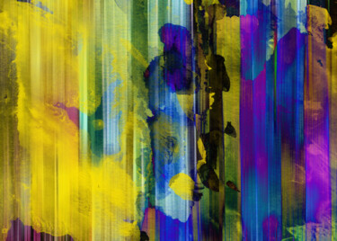 Arts numériques intitulée "Yellow, and purple…" par Anna Vaasi, Œuvre d'art originale, Travail numérique 2D