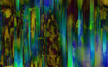 Digital Arts titled "Tropical forest. Ra…" by Anna Vaasi, Original Artwork, Digital Painting