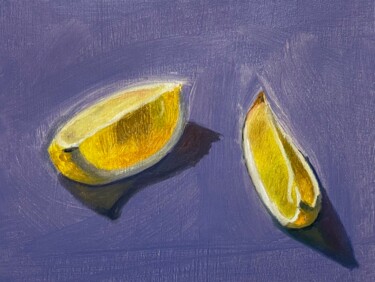 Painting titled "Donni Lemonys C" by Anna Valentina Kalmykova, Original Artwork, Oil