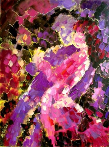 Painting titled "tableau  387" by Anna Watel, Original Artwork