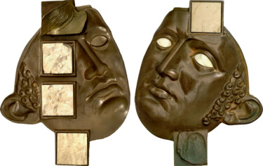 Sculpture intitulée ""Sen artysty"" par Anna Wątróbska, Œuvre d'art originale, Bronze