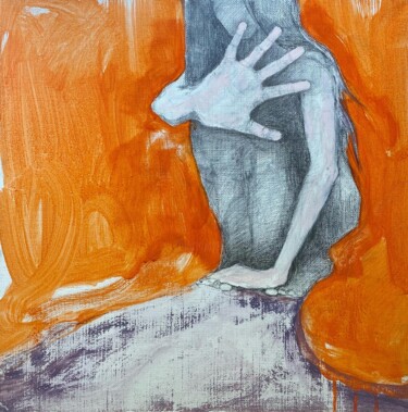 Картина под названием "Стоп/Stop" - Анна Забурунова, Подлинное произведение искусства, Акрил