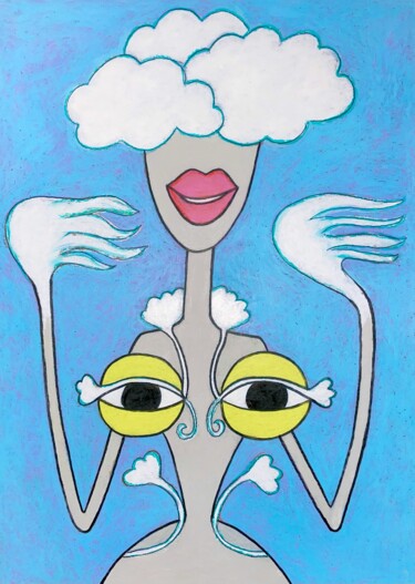 Dibujo titulada "My tits - Elements.…" por Anna Zhuleva, Obra de arte original, Pastel