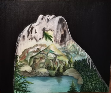 Pintura intitulada "Дыхание горы" por Anna Fedorenko, Obras de arte originais, Óleo