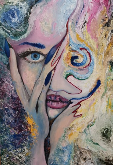 Pintura titulada "Страсть мысли" por Anna Fedorenko, Obra de arte original, Oleo